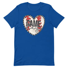 Load image into Gallery viewer, Baseball Heart Game Day Bella Canvas Unisex t-shirt
