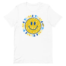 Load image into Gallery viewer, Tigers School Spirit Smiley Face Bellas Canvas Short-sleeve unisex t-shirt
