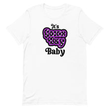 Load image into Gallery viewer, It&#39;s Game Day Baby Purple Font Bella Canvas Unisex t-shirt
