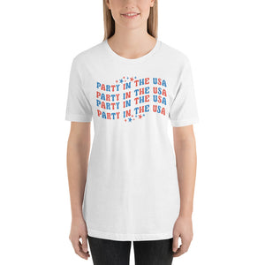Party in the USA Bella Canvas Fourth of July Unisex t-shirt