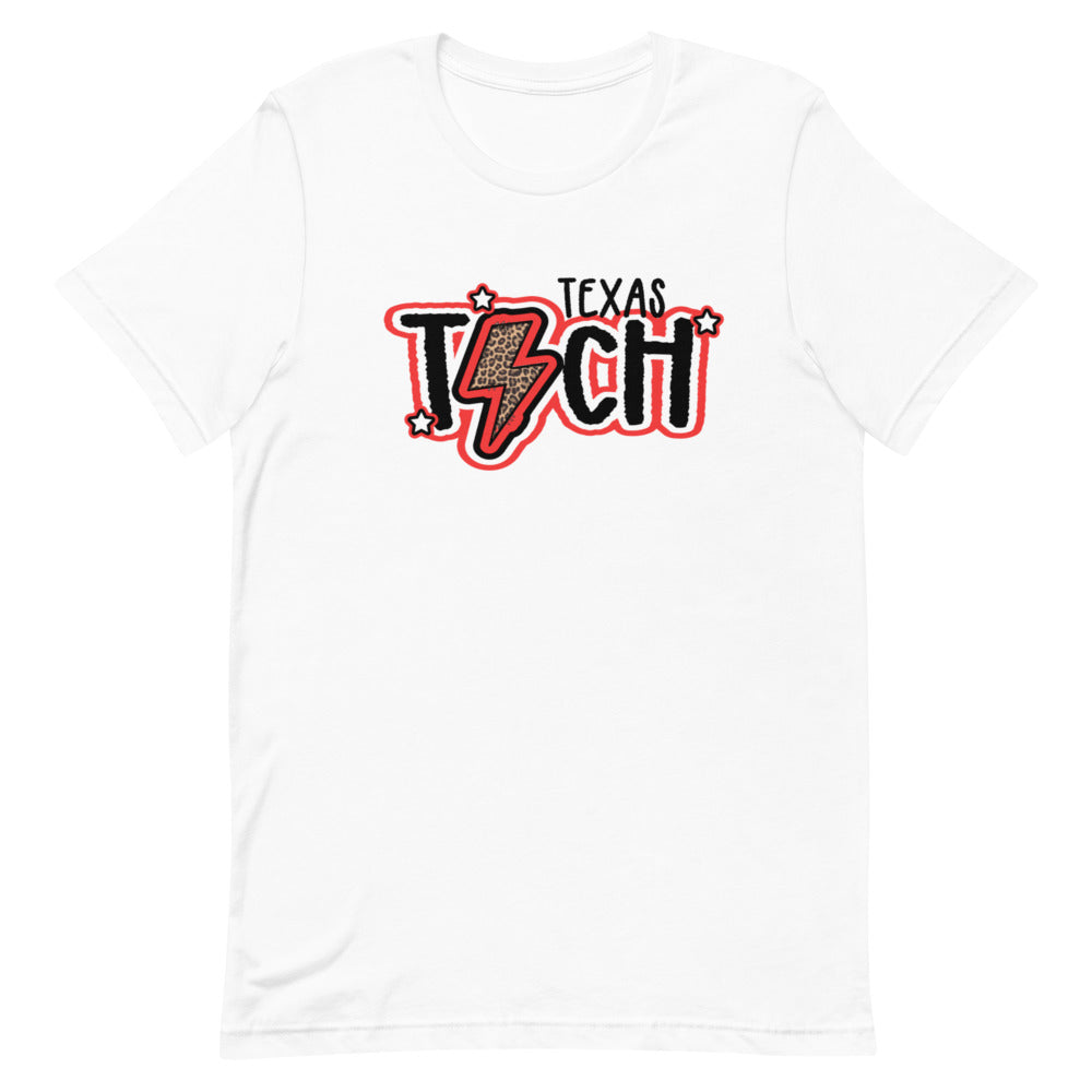 Texas Tech Lightning Bolt Bella Canvas Unisex t-shirt