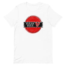 Load image into Gallery viewer, Texas Tech Heart Round Bella Canvas Unisex t-shirt
