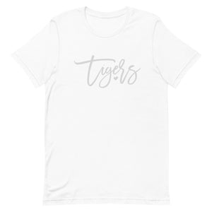 Tigers Script Font Bella Canvas Unisex t-shirt