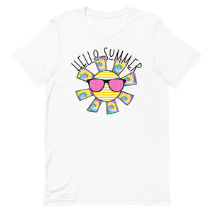 Hello Summer Sunshine Bella Canvas Unisex t-shirt