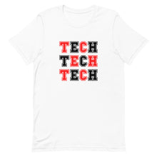 Load image into Gallery viewer, Tech Varsity Red and Black Bella Canvas Unisex t-shirt
