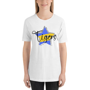 Distressed Tigers Star Bella Canvas Unisex t-shirt