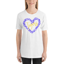Load image into Gallery viewer, Leopard Outline Tigers Heart Bella Canvas Unisex t-shirt
