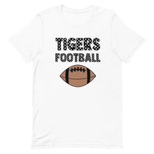 Load image into Gallery viewer, Tigers Football Dots Black Bella Canvas Unisex t-shirt
