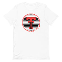 Load image into Gallery viewer, Stripe Texas Tech Logo Bella Canvas Unisex t-shirt
