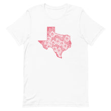 Load image into Gallery viewer, Pink Floral Texas Bella Canvas Unisex t-shirt
