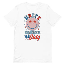 Load image into Gallery viewer, Happy Fourth of July Smiley Face Unisex t-shirt
