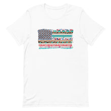 Load image into Gallery viewer, Vintage USA Flag Bella Canvas Unisex t-shirt
