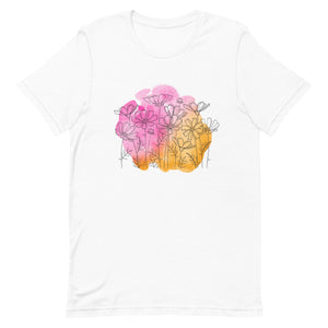 Watercolor Floral Bella Canvas Unisex t-shirt