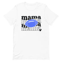 Load image into Gallery viewer, Football Mama Blue Football Bella Canvas Unisex t-shirt
