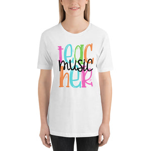 Music Teacher Colorful Unisex t-shirt