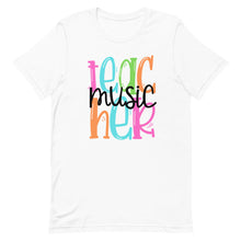 Load image into Gallery viewer, Music Teacher Colorful Unisex t-shirt
