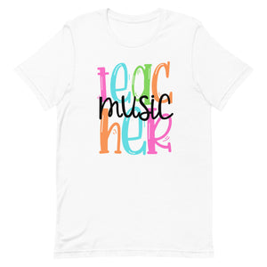 Music Teacher Colorful Unisex t-shirt