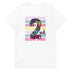 Second Grade Colorful Unisex t-shirt