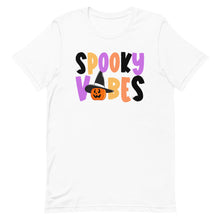 Load image into Gallery viewer, Spooky Vibes Pumpkin Halloween Bella Canvas Unisex t-shirt
