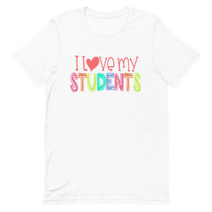 I Love My Students Bella Canvas Unisex t-shirt