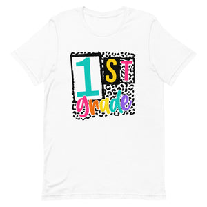 Retro 1st grade Bella Canvas Unisex t-shirt