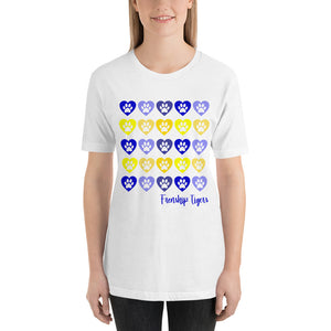 Lots of Hearts Frenship Tigers Bella Canvas Unisex t-shirt