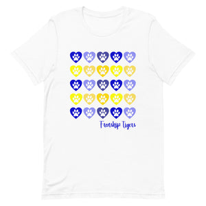 Lots of Hearts Frenship Tigers Bella Canvas Unisex t-shirt