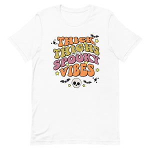 Thick thighs and Spooky vibes Halloween Unisex t-shirt
