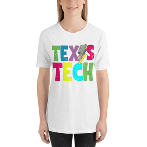 Colorful Texas Tech Bella Canvas Unisex t-shirt