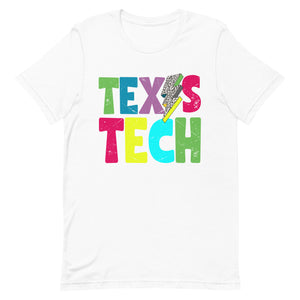 Colorful Texas Tech Bella Canvas Unisex t-shirt