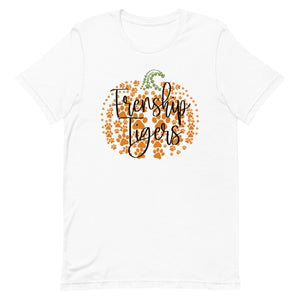 Frenship Tigers Mini Paw Pumpkin Bella Canvas Unisex t-shirt