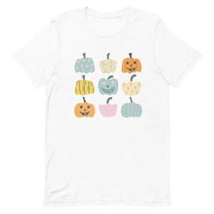 Multi Pumpkin Bella Canvas Unisex t-shirt