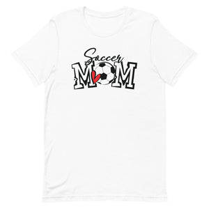 Soccer Mom Mini Heart Bella Canvas Unisex t-shirt