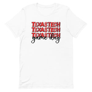 Texas Tech Game Day Bella Canva Unisex t-shirt