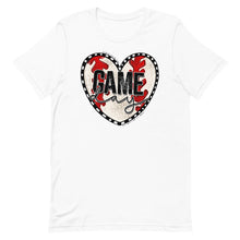 Load image into Gallery viewer, Baseball Heart Game Day Bella Canvas Unisex t-shirt

