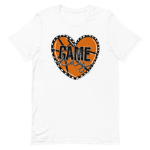 Load image into Gallery viewer, Basketball Heart Game Day Bella Canvas Unisex t-shirt
