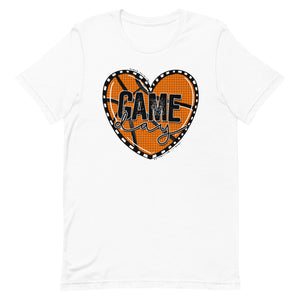 Basketball Heart Game Day Bella Canvas Unisex t-shirt