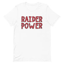 Load image into Gallery viewer, Raider Power Faux Glitter Letters Unisex t-shirt
