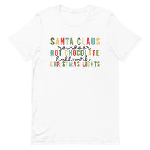 Load image into Gallery viewer, Santa Clause Christmas Lights Unisex t-shirt
