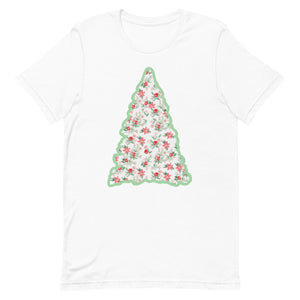 Shabby Chic Christmas Tree Unisex t-shirt
