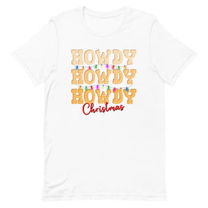 Howdy Christmas Bella Canvas Unisex t-shirt