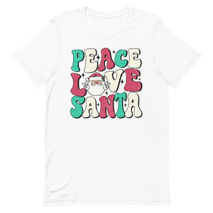 Peace Love Santa Bella Canvas Unisex t-shirt