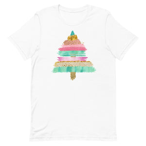Pretty Rainbow Christmas Tee Unisex t-shirt