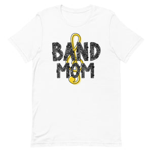 Band Mom Faux Glitter Letters Unisex t-shirt