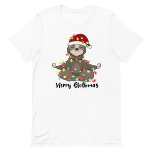 Merry Slothmas Christmas Bella Canvas Unisex t-shirt