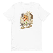 Load image into Gallery viewer, Believe Leopard Santa Unisex t-shirt
