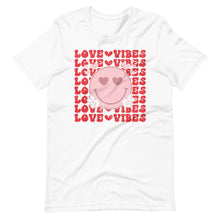 Load image into Gallery viewer, Love Vibes Smiley Bella Canvas Unisex t-shirt
