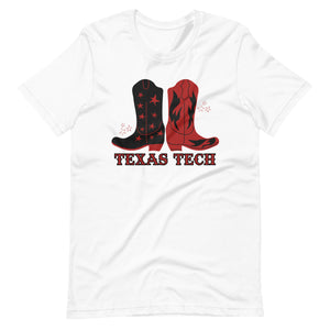 Red Raider Boots Bella canvas Unisex t-shirt