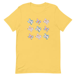 Multi Floral Texas Bella Canvas Short-sleeve unisex t-shirt