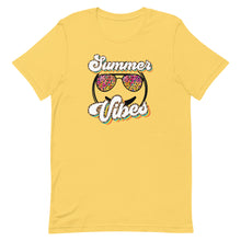 Load image into Gallery viewer, Summer Vibes Smiley Face Sunglasses Bella Canvas Unisex t-shirt
